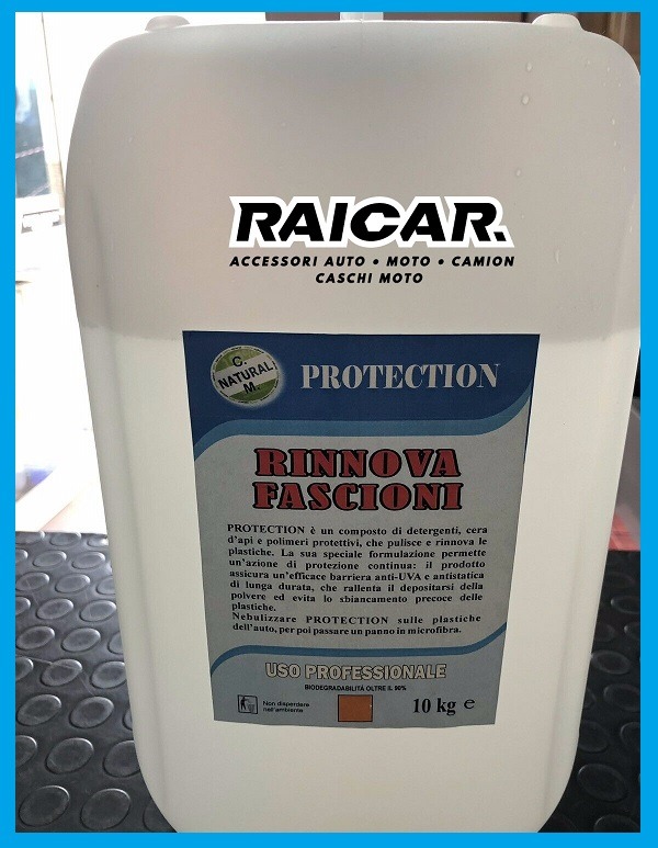 Rinnova fascioni detergente auto moto effetto lucido brillante 10KG  PROTECTION – RAI.CAR.
