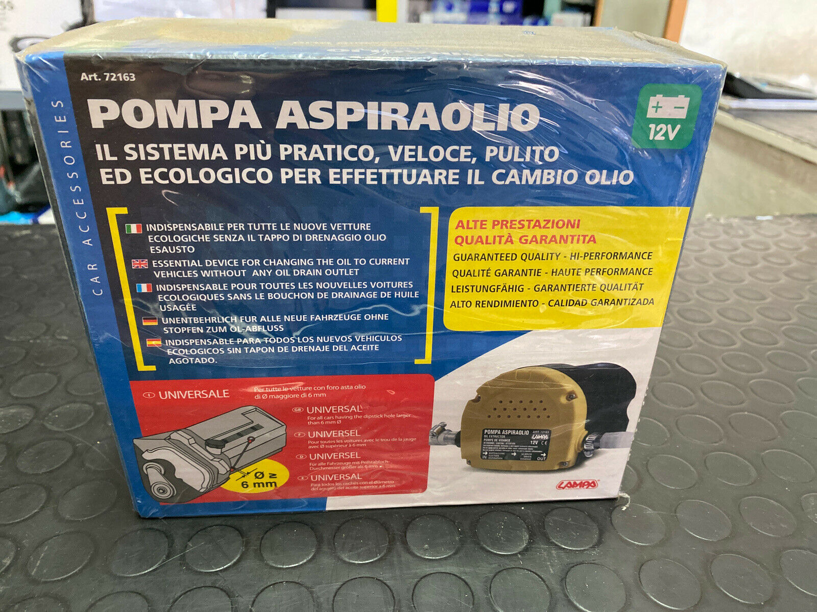 POMPA ASPIRAOLIO LAMPA ART 72163 12V CAMBIO OLIO MOTORE ACCESSORI AUTO PER  SMART – RAI.CAR.